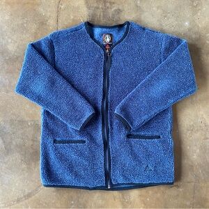 VTG 90s Rare Nike ACG Navy Full Zip Fleece Cardigan